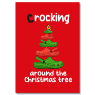 Crocking Around The Tree Card